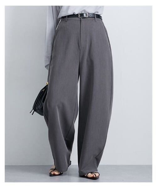 nissen（ニッセン）の「カーブパンツ（UVカット・防シワ）〈大きいサイズ有〉（パンツ・レディース・ベージュ/グレー/ブラック・S/M/L/LL/3L）」の9枚目の写真