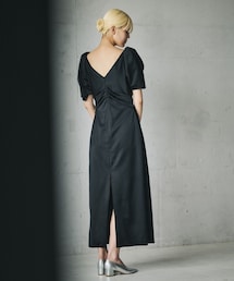 【一部店舗限定】【REALM(レルム)】WAIST TUCK DRESS|ドレス