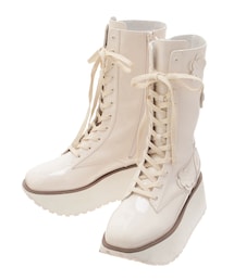 flowerエナメルブーツ