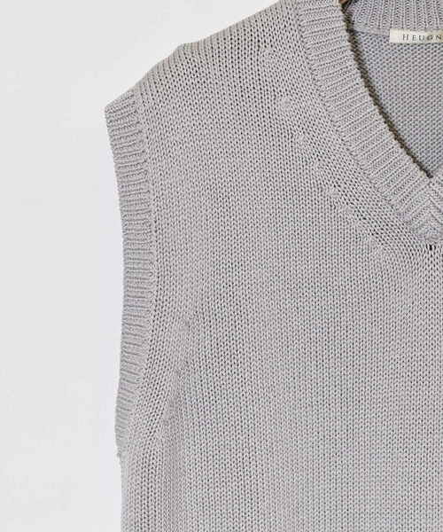 ADAM ET ROPE'（アダムエロペ）の「【HEUGN】Knit Vest（ベスト・メンズ・ライトグレー・L/M）」の6枚目の写真