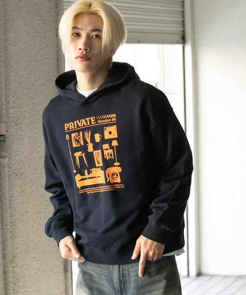 SENSE OF PLACE by URBAN RESEARCH（センスオブプレイスバイアーバンリサーチ）の「Furniture Graphic hoodie（パーカー・メンズ・BLACK/GRAY/NAVY・M/L）」の22枚目の写真