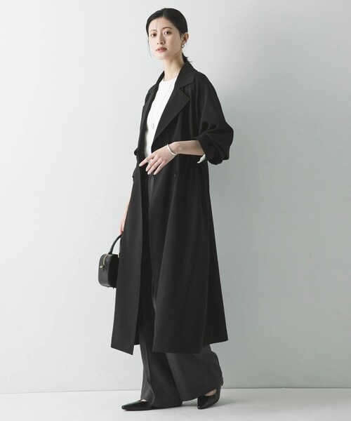 URBAN RESEARCH(アーバンリサーチ)の「『撥水/UVカット』ドロストトレンチコート(ステンカラーコート・レディース・GREGE/BEIGE/BLACK・36/38)」の10枚目の写真
