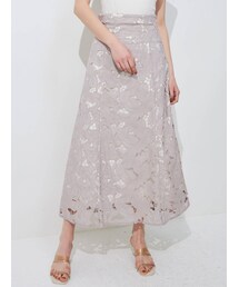 MERCURYDUO | カットワーク刺繍コルセットフレアスカート(スカート)