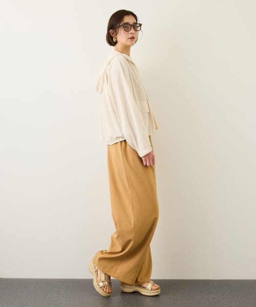 ROPE'（ロペ）の「【DEWEIGHT'(デューエイト)】シアーマウンテンパーカー/イージーケア（マウンテンパーカー・レディース・オフホワイト/ダークブラウン・F）」の21枚目の写真