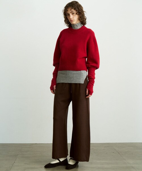 URBAN RESEARCH DOORS(アーバンリサーチドアーズ)の「unfil wool fingerless gloves(ベルト・レディース・l.gray/red/d.mocha・1)」の10枚目の写真