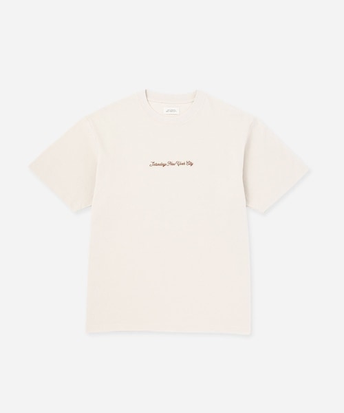 Saturdays NYC(サタデーズ ニューヨークシティ )の「Pique Logo Standard SS Tee(Tシャツ/カットソー・レディース・ブラック/キナリ/ワイン・L/M/S/XL)」の4枚目の写真