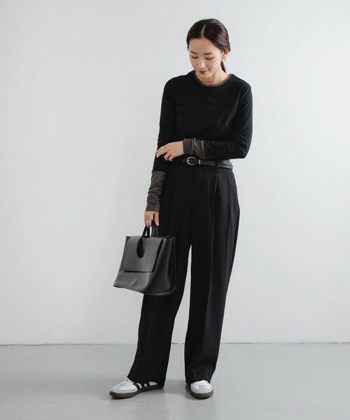 URBAN RESEARCH（アーバンリサーチ）の「ダブルクロスキュプラパンツ（その他パンツ・レディース・BROWN/BLACK/NAVY・36/38/40/42）」の10枚目の写真