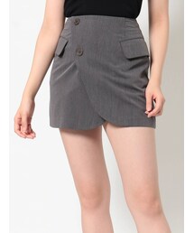 EVRIS | ラップデザインミニスカート【セットアップ着用可能】(スカート)