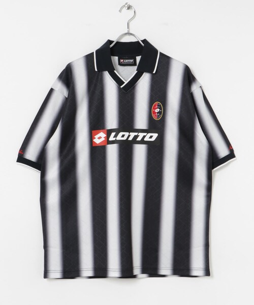 URBAN RESEARCH（アーバンリサーチ）の「LOTTO　FADE STRIPE GAME SHIRTS（Tシャツ/カットソー・メンズ・WHT×BLK/RED×BLK・M/L/XL）」の7枚目の写真