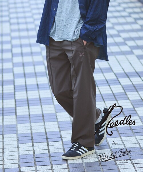 ADAM ET ROPE'（アダムエロペ）の「《別注》【Needles/ニードルズ】Track Pants - Poly Ripstop（その他パンツ・メンズ・グレー/ネイビー・L/M/S/XS）」の16枚目の写真