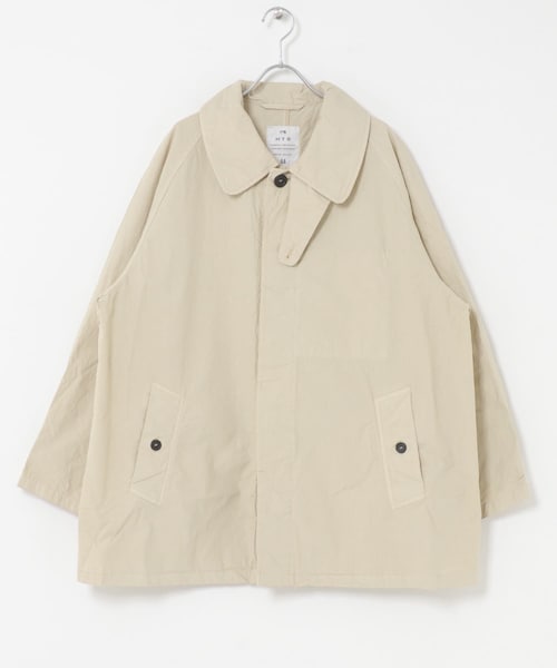 かぐれ（カグレ）の「Harrow Town Store　BALMACAAN SHORT COAT（テーラードジャケット・レディース・WHEAT/D CHARCOAL・44）」の2枚目の写真