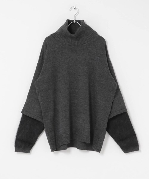 THE GOODLAND MARKET（ザグッドランドマーケット）の「master key　CANNON（ニット/セーター・メンズ・BLK/BEG・1）」の4枚目の写真