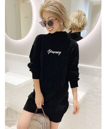 GYDA | ハイネックjourneyモールニット ワンピース(ワンピース)