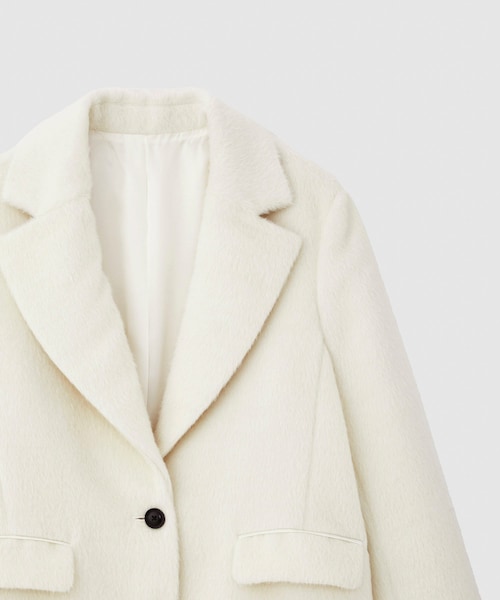 ROPE'（ロペ）の「シャギージャケット（テーラードジャケット・レディース・オフホワイト・36/38）」の7枚目の写真