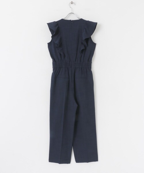 SENSE OF PLACE by URBAN RESEARCH（センスオブプレイスバイアーバンリサーチ）の「フリルスリーブオールインワン（サロペット/オーバーオール・レディース・IVORY/NAVY/CHARCOAL・S/M）」の12枚目の写真
