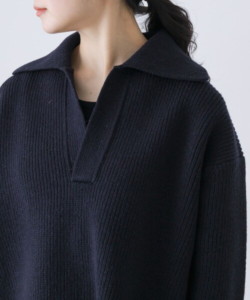 かぐれ（カグレ）の「STUDIO NICHOLSON　NASH（ニット/セーター・レディース・CRIMSON/D NAVY・0）」の13枚目の写真