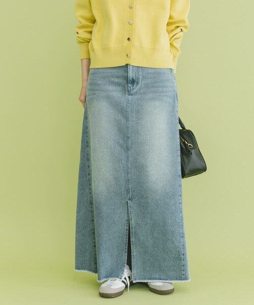 ITEMS URBANRESEARCH（アイテムズ アーバンリサーチ）の「デニムロングスカート（デニムスカート・レディース・BLU/BLK・S/M）」の6枚目の写真