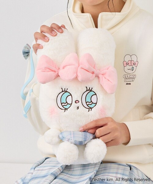 ROPE' PICNIC（ロペピクニック）の「【Esther Bunny Little meets ROPE' PICNIC】ぬいぐるみ（その他雑貨・レディース・ホワイト/ピンク・F）」の9枚目の写真