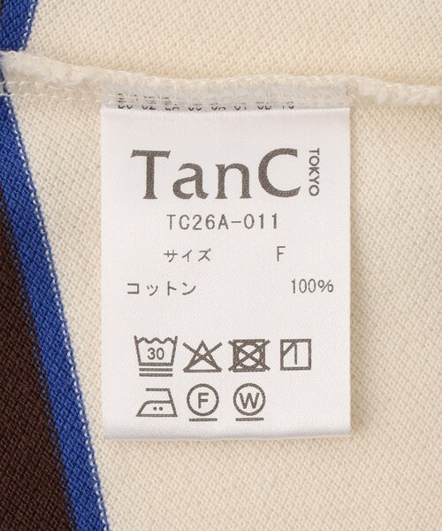 ADAM ET ROPE'(アダムエロペ)の「【TanC(タンク)】PIQUE BORDER TANK ROMPERS(タンクトップ・レディース・キナリ・F)」の10枚目の写真