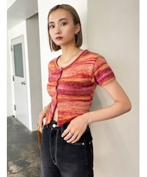 EMODA | 【セットアップ着用可】カラーストライプニット(ニット/セーター)