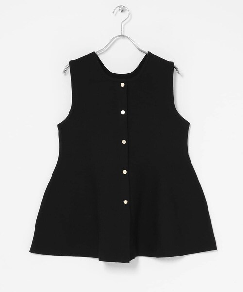 URBAN RESEARCH Sonny Label（アーバンリサーチサニーレーベル）の「『WEB限定』2WAYペプラムニットベスト（ニット/セーター・レディース・ベージュ/ライトグレー/ブラック・FREE）」の15枚目の写真