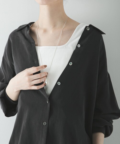 URBAN RESEARCH(アーバンリサーチ)の「スクエアネックタンクトップ(タンクトップ・レディース・WHITE/BLACK/BROWN・Free)」の5枚目の写真