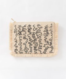 KBF | LARONE　ウエーブ柄クラッチ∴(クラッチバッグ)