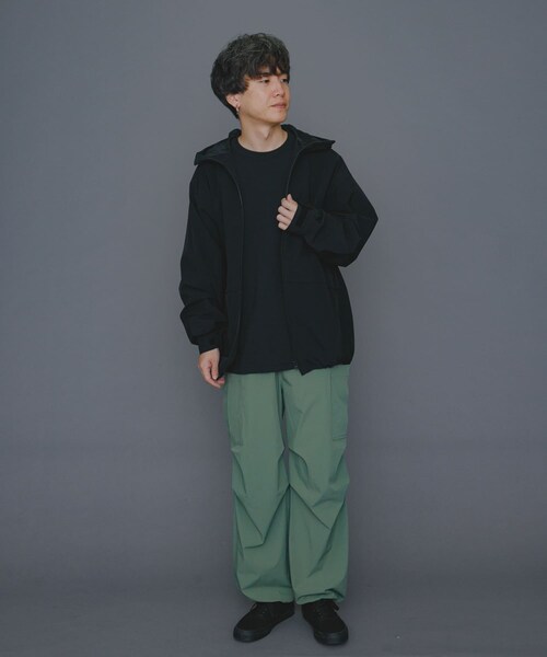 SENSE OF PLACE by URBAN RESEARCH（センスオブプレイスバイアーバンリサーチ）の「『ユニセックス』Uiscel　4WAYストレッチマウンテンパーカ（マウンテンパーカー・レディース・OLIVE/BLACK・M/L）」の21枚目の写真