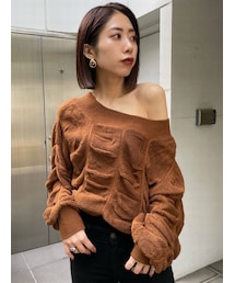 EMODA | ワイドドレープニット(ニット/セーター)