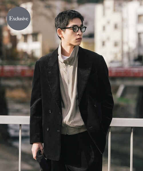 URBAN RESEARCH（アーバンリサーチ）の「『別注』NEAT×URBS　HD Corduroy Paul JKT（テーラードジャケット・メンズ・BLACK・44/46/48/50）」の2枚目の写真