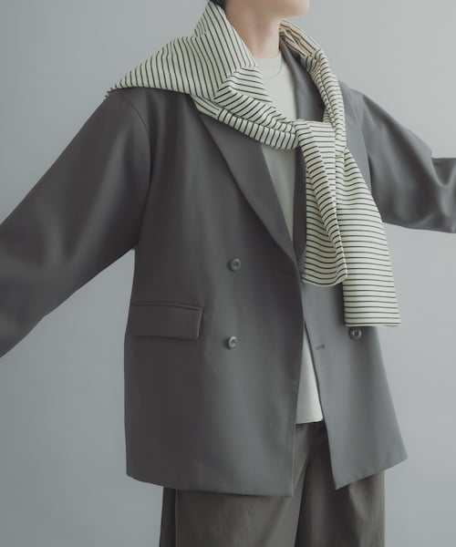 SENSE OF PLACE by URBAN RESEARCH(センスオブプレイスバイアーバンリサーチ)の「『撥水/防花粉』SKIN Proofダブルテーラードジャケット(テーラードジャケット・メンズ・BLACK/BROWN/BLUE GRAY・M/L)」の6枚目の写真