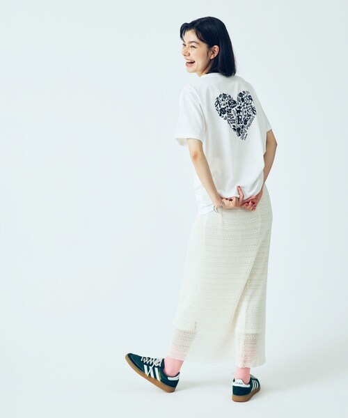 ROPE' PICNIC(ロペピクニック)の「【Chocomoo×ROPE' PICNIC】【接触冷感】アソートTシャツ(Tシャツ/カットソー・レディース・ホワイト/ホワイト系・38)」の9枚目の写真