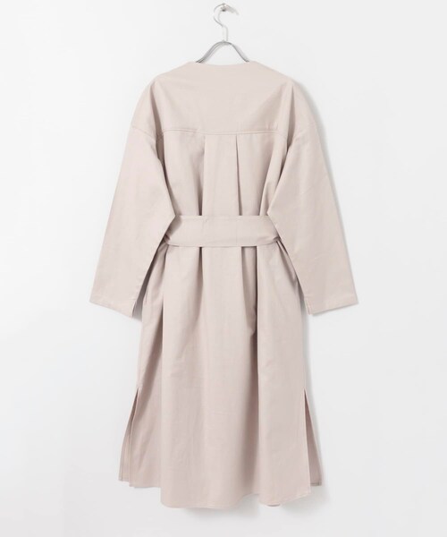 SENSE OF PLACE by URBAN RESEARCH（センスオブプレイスバイアーバンリサーチ）の「ガウンアウター（ノーカラージャケット・レディース・L.OLIVE/GREIGE・one）」の21枚目の写真