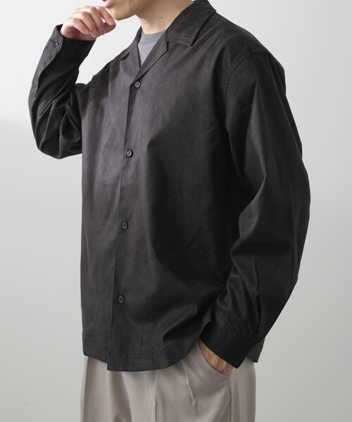 ITEMS URBANRESEARCH（アイテムズ アーバンリサーチ）の「FS Open Collar Shirts（シャツ/ブラウス・メンズ・BRN/BLK・M/L）」の6枚目の写真