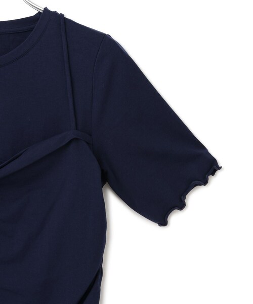 ADAM ET ROPE'(アダムエロペ)の「【WEB限定】ベアトップレイヤードカットソー(Tシャツ/カットソー・レディース・ホワイト/ダークブラウン/ネイビー・F)」の20枚目の写真