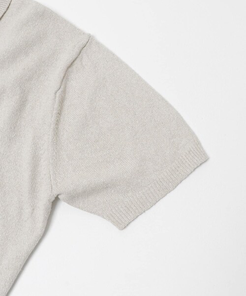 URBAN RESEARCH(アーバンリサーチ)の「SILK NOIL スキッパーポロニット(ポロシャツ・メンズ・NATURAL/BLACK・M/L)」の16枚目の写真
