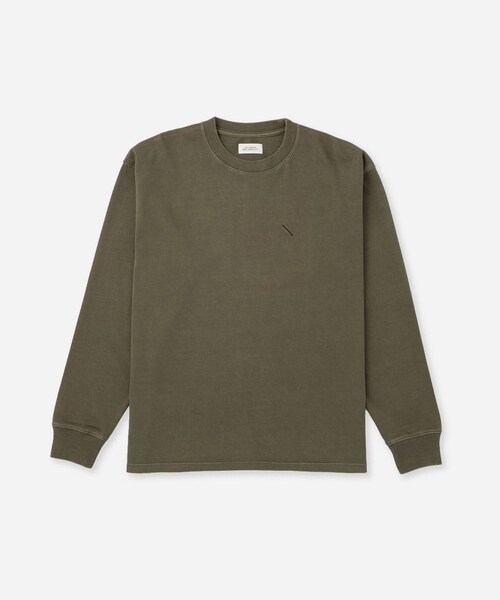 Saturdays NYC（サタデーズ ニューヨークシティ ）の「Arrangement LS T-SHIRT（Tシャツ/カットソー・レディース・ブラック/グレー/グリーン・L/M/S）」の13枚目の写真