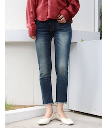 Ungrid | フレイドヘムストスリ(デニムパンツ)