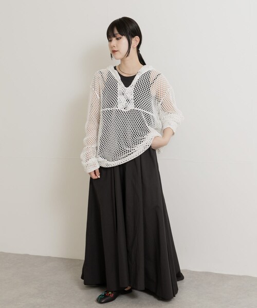 THE GOODLAND MARKET（ザグッドランドマーケット）の「77circa　make antique lace sailor top（その他トップス・レディース・white1/white2/black1/black2・one）」の11枚目の写真