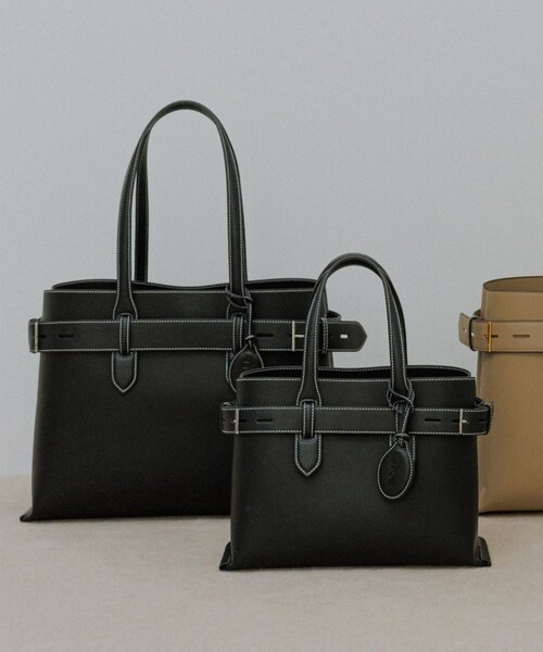 ROPE'（ロペ）の「【E'POR】A BAG Large/A4対応・通勤（トートバッグ・レディース・ブラック/ベージュ・F）」の5枚目の写真