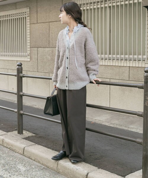 ITEMS URBANRESEARCH（アイテムズ アーバンリサーチ）の「シャギービッグカーディガン（カーディガン/ボレロ・レディース・BEG/L.GRY/BRN・Free）」の21枚目の写真