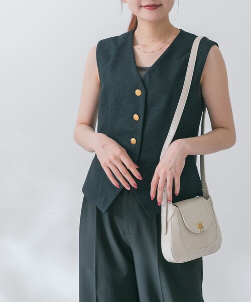 URBAN RESEARCH ROSSO（アーバンリサーチロッソ）の「ネップツイードコンパクトジレ（ベスト・レディース・NAVY/IVORY・FREE）」の18枚目の写真