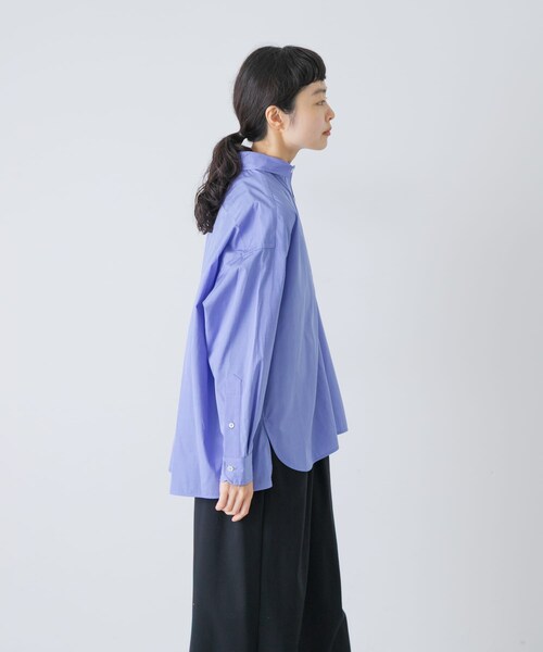 かぐれ（カグレ）の「TICCA　スクエアビッグシャツ（シャツ/ブラウス・レディース・BLACK ST/BLUE・1）」の20枚目の写真