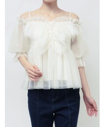 dazzlin | スクエアフリルペプラムブラウス(シャツ/ブラウス)