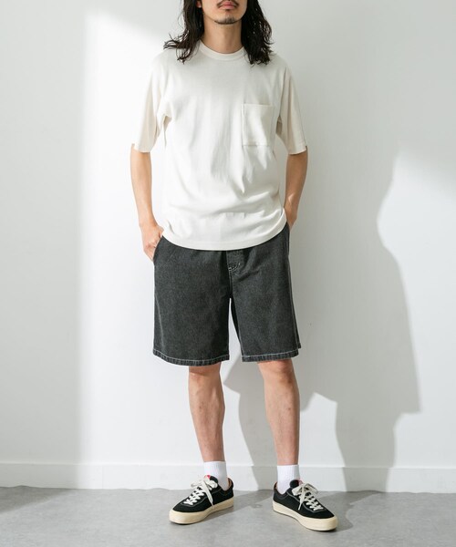 URBAN RESEARCH Sonny Label（アーバンリサーチサニーレーベル）の「UpDRIFT フライスショートスリーブTシャツ（Tシャツ/カットソー・メンズ・オフ/ブルー/イエロー/レッド・M/L）」の7枚目の写真