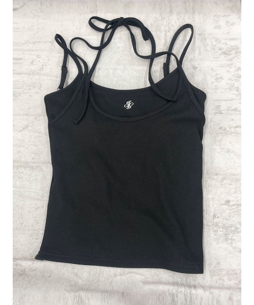 jouetie（ジュエティ）の「レイヤードキャミソール（キャミソール・レディース・オフホワイト/ブラック/レッド/ピンク/ブルー・M）」の6枚目の写真