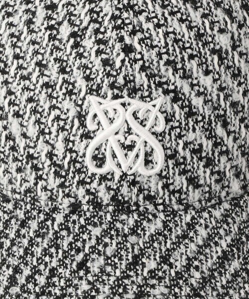 VIS(ビス)の「ツイードロゴ刺繍キャップ(キャップ・レディース・ブラック/キナリ系/その他・F)」の19枚目の写真