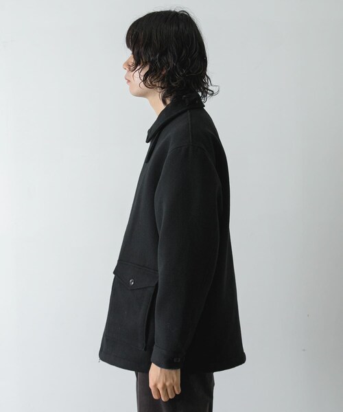 URBAN RESEARCH DOORS(アーバンリサーチドアーズ)の「ウールブレンドハリントンジャケット(テーラードジャケット・メンズ・MOCHA/BLACK・M/L)」の11枚目の写真