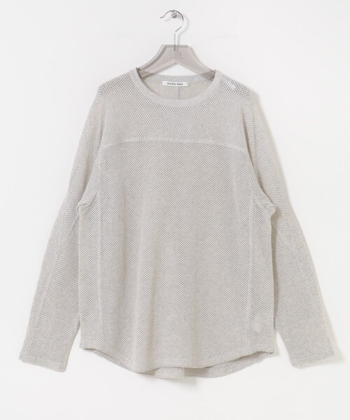 URBAN RESEARCH（アーバンリサーチ）の「SEVEN BY SEVEN　FOOTBALL KNIT T-SHIRTS LONG-SLEEVE（Tシャツ/カットソー・メンズ・030 WHITE/070 BGD/120 NAVY・L/M）」の8枚目の写真