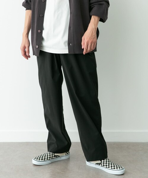 URBAN RESEARCH Sonny Label（アーバンリサーチサニーレーベル）の「リネンタッチポリエステルイージーパンツ（その他パンツ・メンズ・ブラック/チャコール/ネイビー・M/L）」の4枚目の写真
